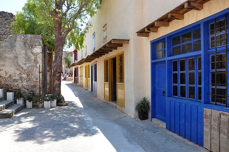street on the island of Spinalonga, Greece, Europeのeditorial素材