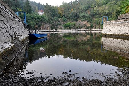 flooded quarry, Czech Republic, Europeのeditorial素材