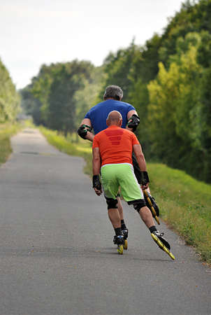 athletes on skatesのeditorial素材