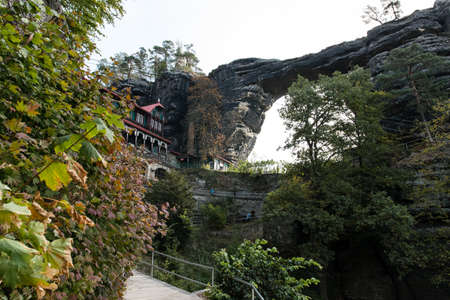Mountain structure in Bohemian Switzerlandの写真素材