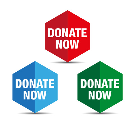 Donate button setのイラスト素材