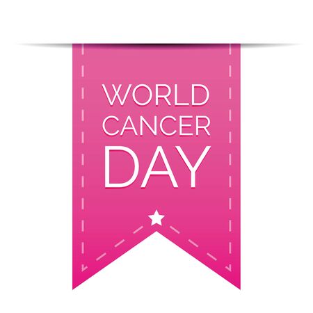 World Cancer Day ribbonのイラスト素材