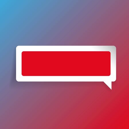 Empty label vector speech bubbleのイラスト素材
