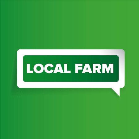 Local farm badge or labelのイラスト素材