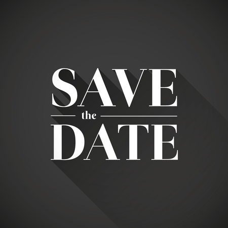 Save the date vector letteringのイラスト素材