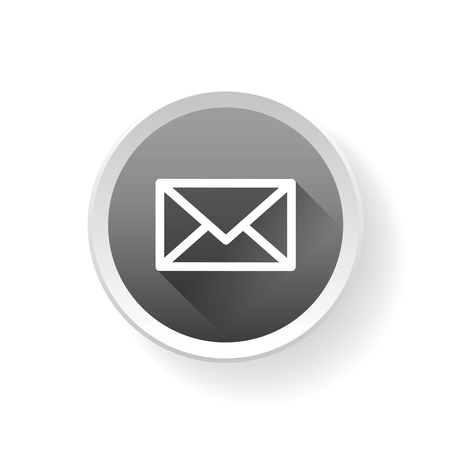 Email vector icon on buttonのイラスト素材