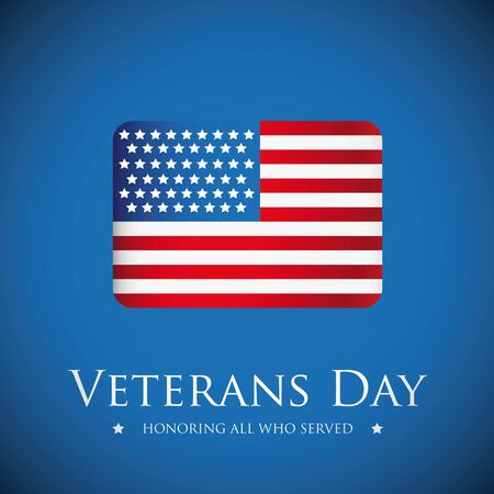 Veterans Day. Honoring all who served. Usa flag vectorのイラスト素材