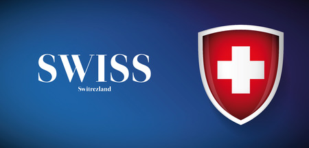 Coat of arms of Switzerlandのイラスト素材