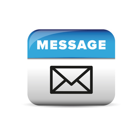 Message icon button blue vectorのイラスト素材