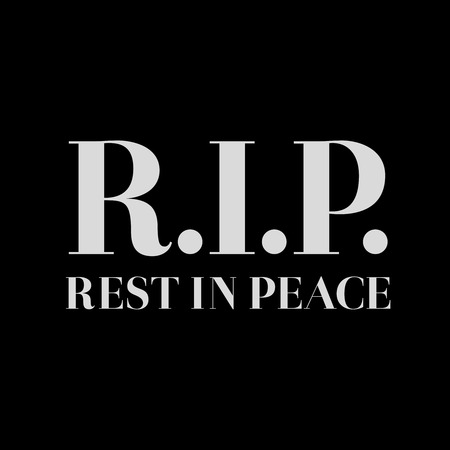 R.I.P. Rest in peace sign vectorの素材 [FY31050954935] | ストック 