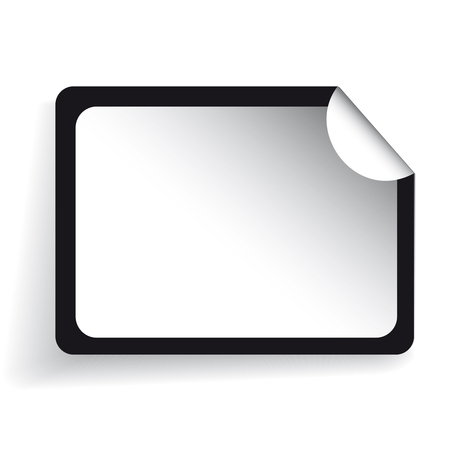 Blank sticker vector redのイラスト素材