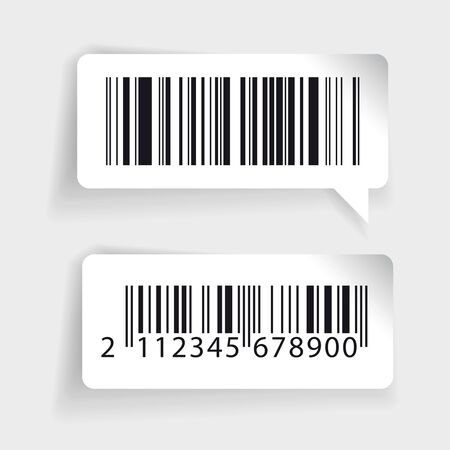 Barcode labels vector setのイラスト素材