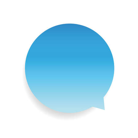 Speech bubble vector blueのイラスト素材