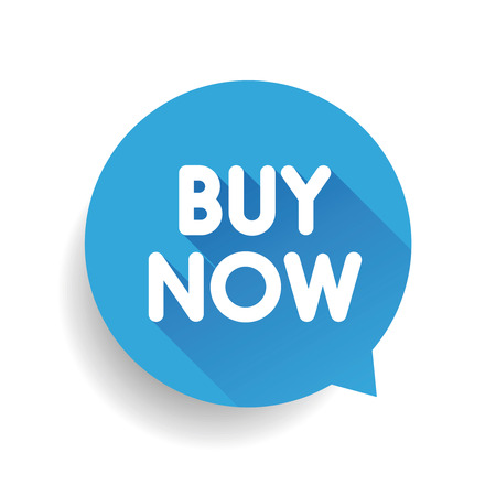 Buy now label vector speech bubbleのイラスト素材