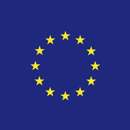 Europe flag (EU) vectorのイラスト素材