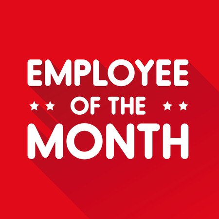 Employee of the month labelのイラスト素材