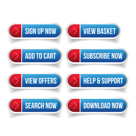 Call-To-Action Buttons vectorのイラスト素材