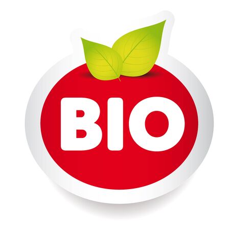 Bio food label vectorのイラスト素材