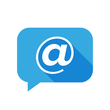 Flat icon of email signのイラスト素材