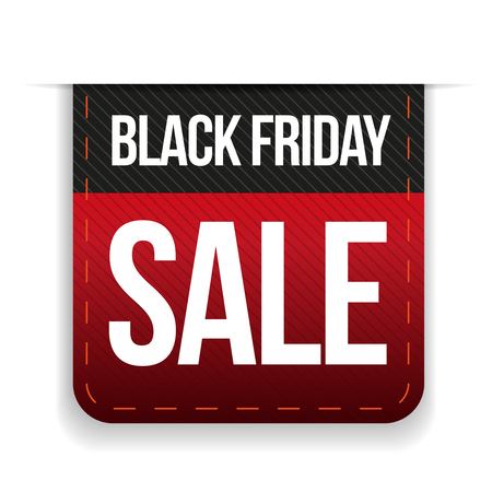 Black Friday Sale ribbonのイラスト素材