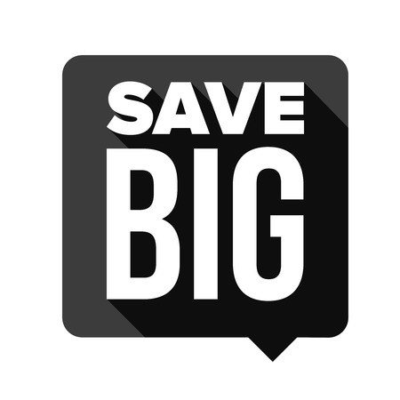 Save Big speech bubble vectorのイラスト素材