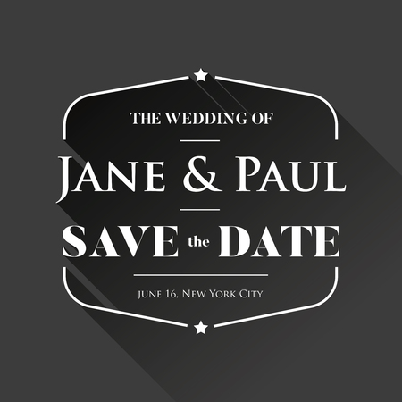 Save the Date wedding announcement vector.のイラスト素材