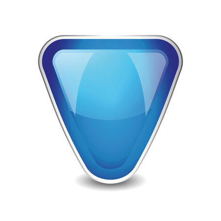 Abstract shield object vector blue isolatedのイラスト素材