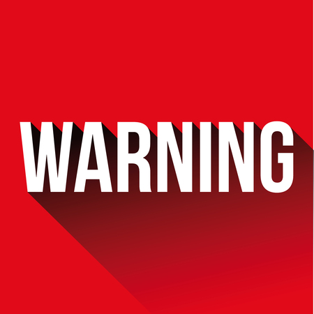 Warning sign red vectorのイラスト素材