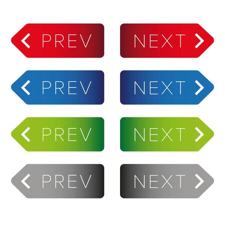 Previous next button sign vectorのイラスト素材