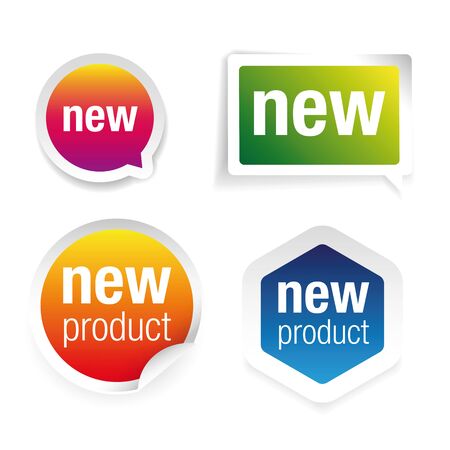 New Product label tag setのイラスト素材