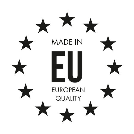 Made in EU European quality stampのイラスト素材