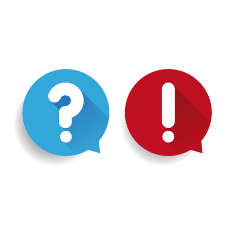 Question and exclamation mark vectorのイラスト素材