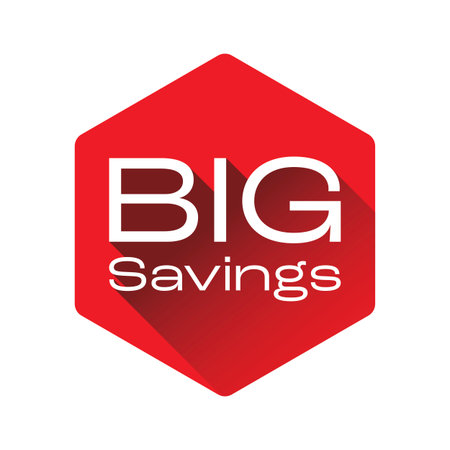 Big Savings label tag stickerのイラスト素材