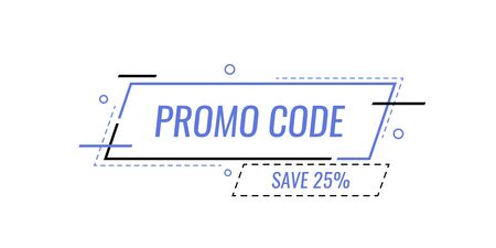 Promo code, coupon code banner design. Modern vector illustration in flat style.のイラスト素材