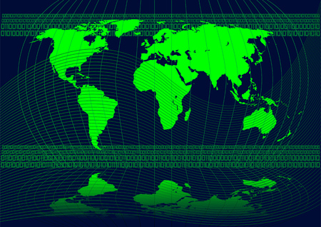 Abstract vector illustration of the worldのイラスト素材