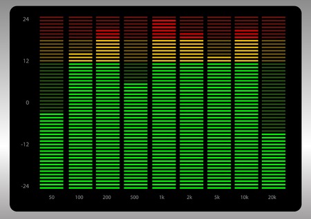 Abstract vector illustration of a graphic equalizerのイラスト素材