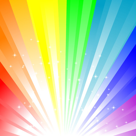 Abstract vector illustration of a rainbow backgroundのイラスト素材