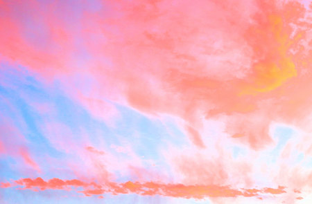 Abstract watercolor background in red-blue tones