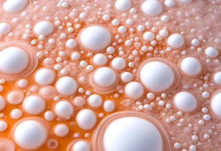 Abstract colored background, bubbles on the surface, textureの素材