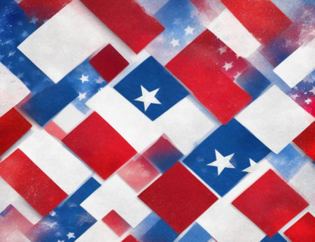 Background for design in the colors of the USA flagの素材