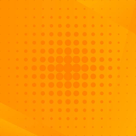 Abstract vector halftone dots orange backgroundのイラスト素材