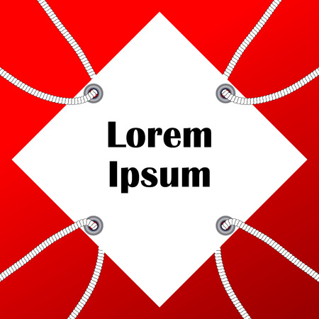 Abstract vector red and white background tag, EPS10のイラスト素材