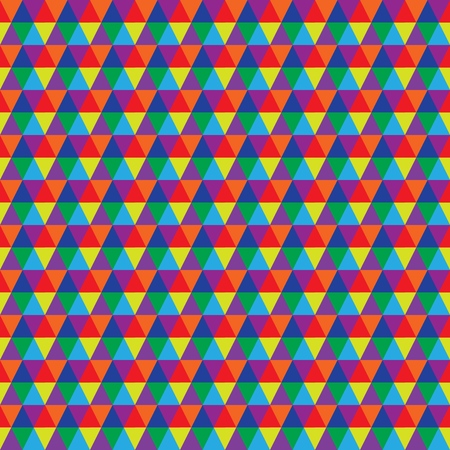 Triangle Seamless Background with Triangle Shapes of Different colors. Textile, Fabric, Paper,...