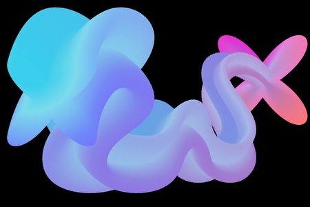 Wave liquid. Background with fluid shape. Trendy vector illustration EPS10 for Your Design. Color...