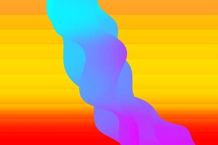 Fluid colorful shape. Modern trend background. Synthwave futurism vector illustration. Retrowave.