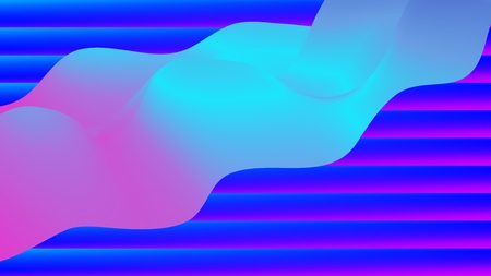 Liquid colorful shape. Modern trend background. Synthwave futurism vector illustration. Retrowave.のイラスト素材