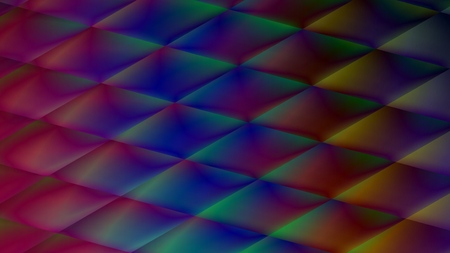 Abstract 16:9 size background with tiles shapes. Colorful layers fluid motion design.のイラスト素材