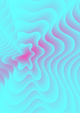 Liquid color abstract a4 size template. Fluid vector gradient design for flyers, posters, placards.
