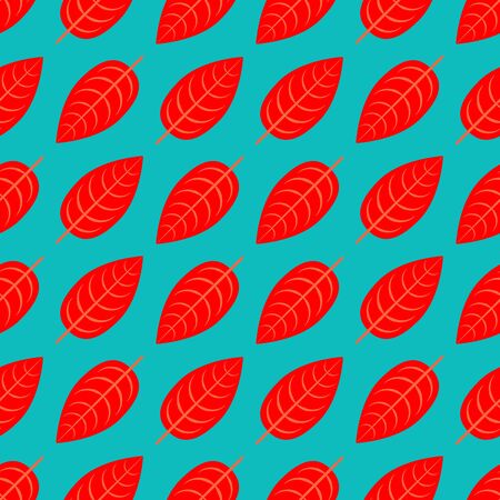 Vector seamless autumn leaves patternのイラスト素材