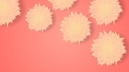 Floral vector background with space for text.のイラスト素材